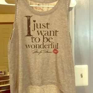 High low Marilyn Monroe tank top